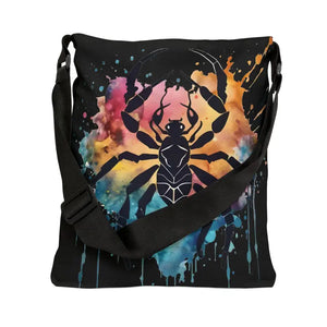 Cancer Zodiac Tote Bag - Vibrant Colorful Design - Dipaliz - Bags