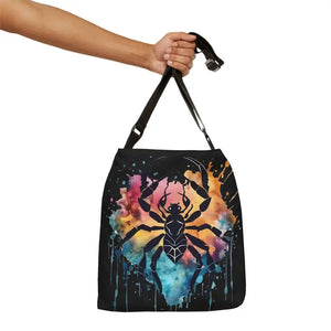 Cancer Zodiac Tote Bag - Vibrant Colorful Design - Dipaliz - Bags