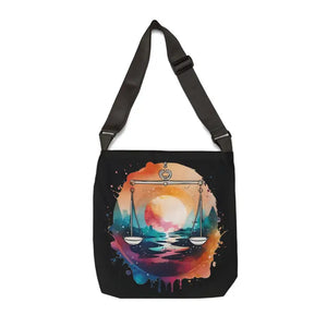 Libra Zodiac Sign Tote Bag All-over Print Bold Colors - Dipaliz - Bags