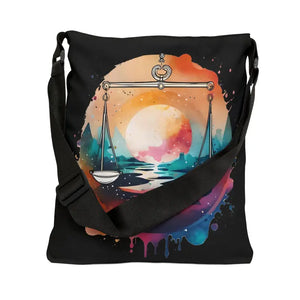 Libra Zodiac Sign Tote Bag All-over Print Bold Colors - Dipaliz - Bags