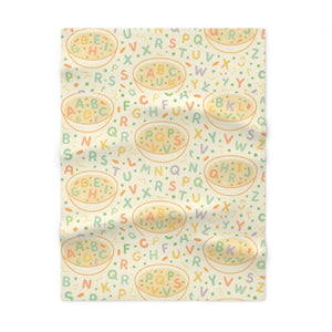 Alphabet Baby Blanket – Soft Fleece Nursery - Dipaliz - Blankets