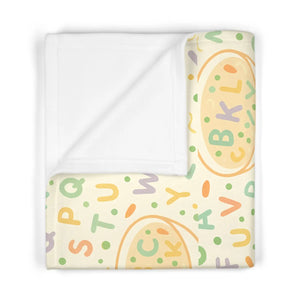 Alphabet Baby Blanket – Soft Fleece Nursery - Dipaliz - Blankets