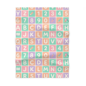 Numbers Baby Blanket – Soft Fleece 30x40 - Dipaliz - Blankets