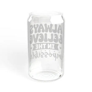 Bpa Free Sipper Glass - 16oz Always Believe - Dipaliz - Tumblers