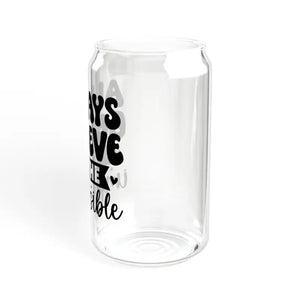 Bpa Free Sipper Glass - 16oz Always Believe - Dipaliz - Tumblers
