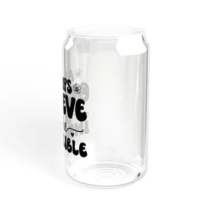 Glass Sipper 16oz Believe in the Impossible Tumbler - Dipaliz - Tumblers