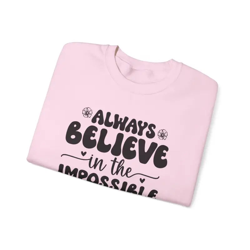 Unisex Heavy Blend Crewneck Sweatshirt Believe in the Impossible