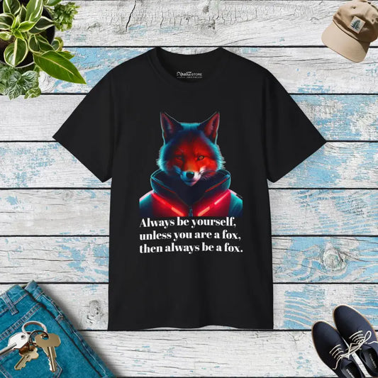 Unisex Ultra Cotton Tee be the Fox your Style - Black / s T-shirt