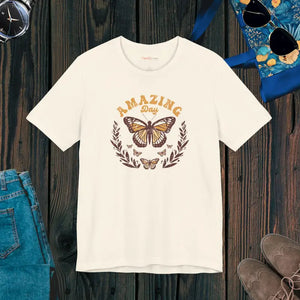 Butterfly T-shirt - Amazing Day Comfort Style - Dipaliz - Natural / s - T-shirts