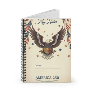 Vintage Eagle Spiral Notebook - Commemorative Shield - Dipaliz - Journals