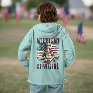 Unisex Lightweight Zip Windbreaker - Cowgirl Motif - Dipaliz - Windbreakers