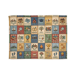 Milestone Memory Blanket – Soft Fleece Keepsake - Dipaliz - Blankets