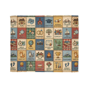 Milestone Memory Blanket – Soft Fleece Keepsake - Dipaliz - Blankets