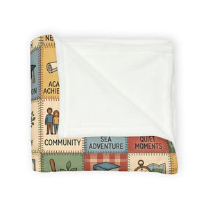 Milestone Memory Blanket – Soft Fleece Keepsake - Dipaliz - Blankets