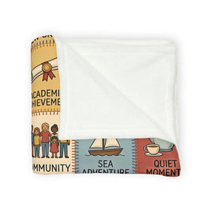 Milestone Memory Blanket – Soft Fleece Keepsake - Dipaliz - Blankets