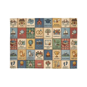 Milestone Memory Blanket – Soft Fleece Keepsake - Dipaliz - Blankets