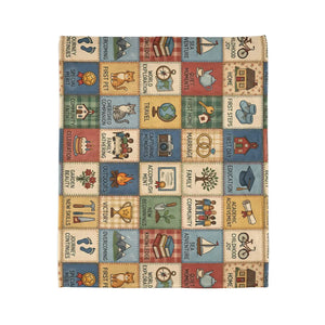 Milestone Memory Blanket – Soft Fleece Keepsake - Dipaliz - Blankets