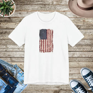 Soft Unisex Jersey Short - American Flag Cotton - Dipaliz - T-shirts