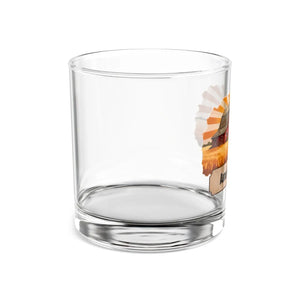 American Made Farmhouse Rocks Glass, 10oz Whiskey Tumbler with Barn & Vintage Truck Design - Tumblers