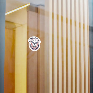 American Spirit Kiss-cut Vinyl Decal, Patriotic Eagle ?Est. 1776’ Sticker - Home Decor Decals
