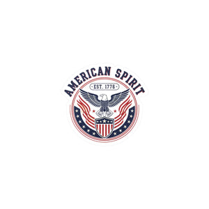 American Spirit Kiss-cut Vinyl Decal, Patriotic Eagle ?Est. 1776’ Sticker - Home Decor Decals