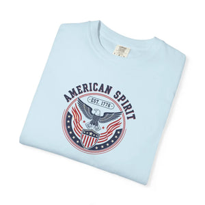American Spirit T-shirt, Patriotic Eagle Graphic Tee (est. 1776) - T-shirts - m