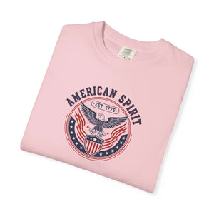 American Spirit T-shirt, Patriotic Eagle Graphic Tee (est. 1776) - T-shirts - m