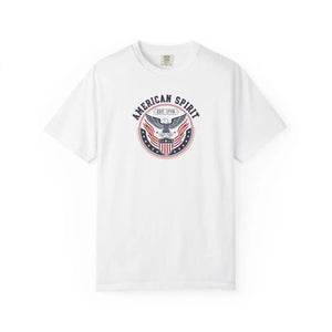 American Spirit T-shirt, Patriotic Eagle Graphic Tee (est. 1776) - T-shirts - m