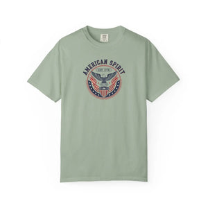 American Spirit T-shirt, Patriotic Eagle Graphic Tee (est. 1776) - T-shirts - m