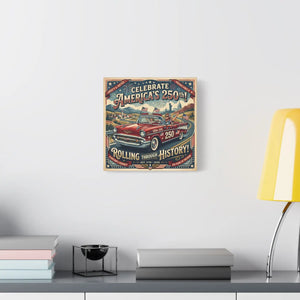 250th Vintage Roadtrip Canvas – Americana Decor - Dipaliz - Prints