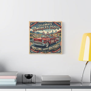 250th Vintage Roadtrip Canvas – Americana Decor - Dipaliz - Prints