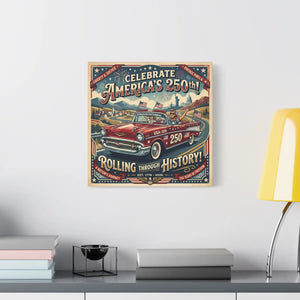 250th Vintage Roadtrip Canvas – Americana Decor - Dipaliz - Prints