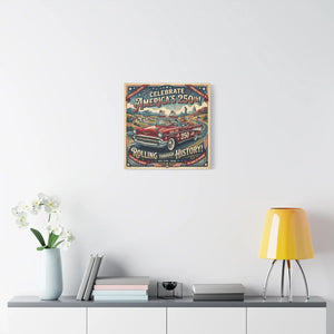 250th Vintage Roadtrip Canvas – Americana Decor - Dipaliz - Prints