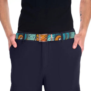 Vibrant Spiral Abstract Belt Cut to Size Fit - Dipaliz - Belts