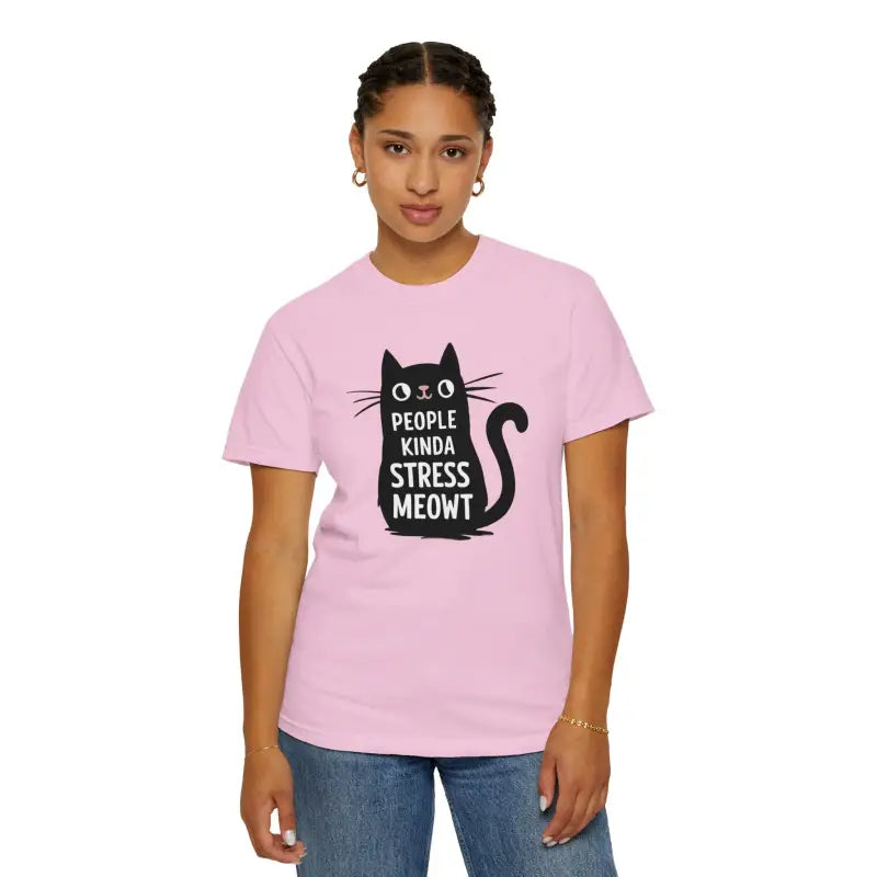 Chill Vibes Cat Tee for Comfort & Style - Blossom / s T-shirt