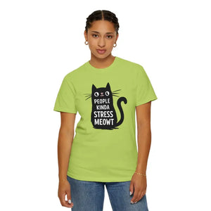 Kinda Stress Meowt Cat Tee - Soft Cotton Comfort - Dipaliz - Kiwi / m - T-shirts
