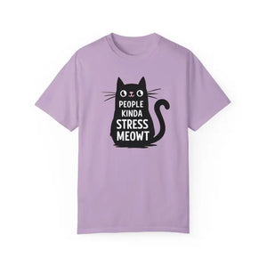Kinda Stress Meowt Cat Tee - Soft Cotton Comfort - Dipaliz - T-shirts