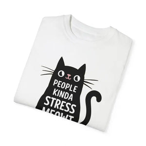 Kinda Stress Meowt Cat Tee - Soft Cotton Comfort - Dipaliz - T-shirts