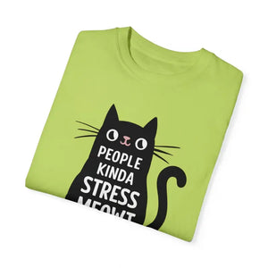 Kinda Stress Meowt Cat Tee - Soft Cotton Comfort - Dipaliz - T-shirts