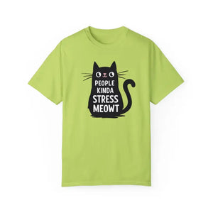 Kinda Stress Meowt Cat Tee - Soft Cotton Comfort - Dipaliz - T-shirts