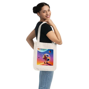 Astronaut Canvas Tote Bag Certified Organic Cotton Style Dipaliz - one Size / Natural - Bags