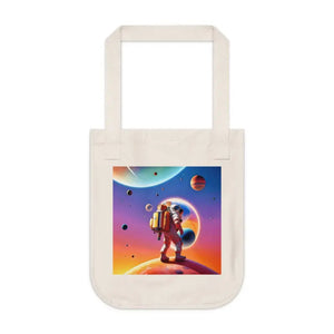 Astronaut Canvas Tote Bag Certified Organic Cotton Style Dipaliz - one Size / Natural - Bags