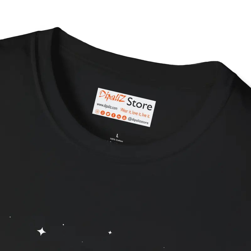 Unisex Softstyle Tee: Astronaut on the Moon with Bitcoin Flag - T-shirt