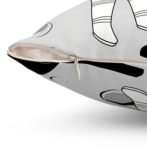 Astronaut Bitcoin Flag Polyester Square Pillow Space Decor - Dipaliz - Throw Pillows