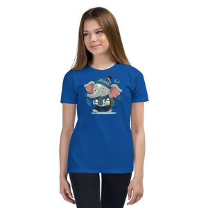 Elephant School Youth Short Sleeve Tee - Unique Blend Style - Dipaliz - True Royal / s - T-shirts