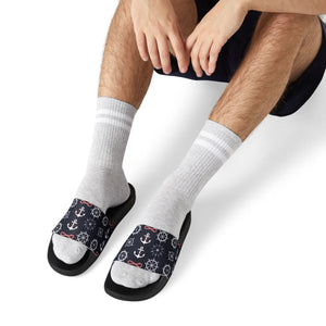 Nautical Removable-strap Sandals - Ship Wheels Summer - Dipaliz