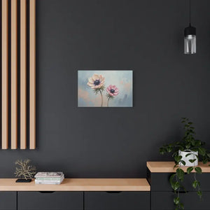 Canvas - Anemone Floral Art Natural Pine Frame Wall Decor Dipaliz