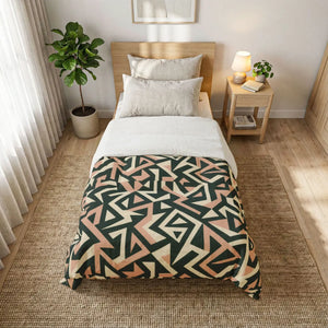 Angular Pattern Cotton Comforter - Eco-friendly Gift - Dipaliz - Home Decor
