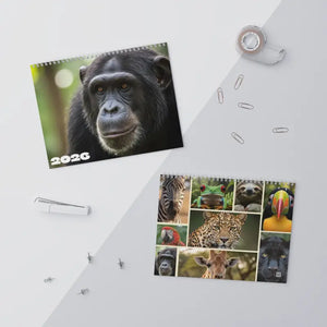 Jungle Calendar 2026 - High Quality Animal Portraits - Dipaliz - 11’’ x 8.5’’ / Matte - Wall Calendars