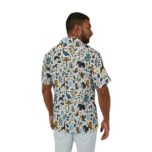 Hawaiian Camp Shirt Vibrant All-over Bold Nature Prints - Dipaliz - Shirts